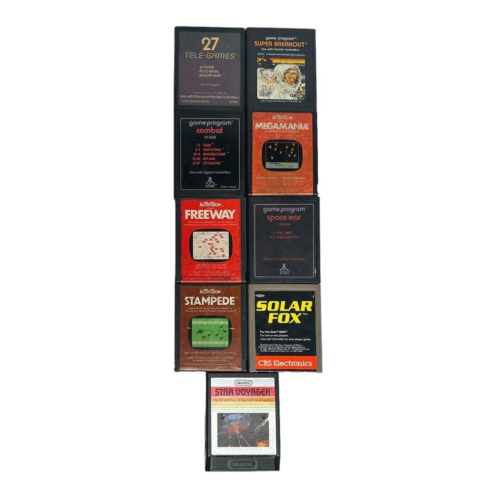 Vintage Atari 2600 Game Activision Imagic Video Game‎ Lot Untested Lot of 9